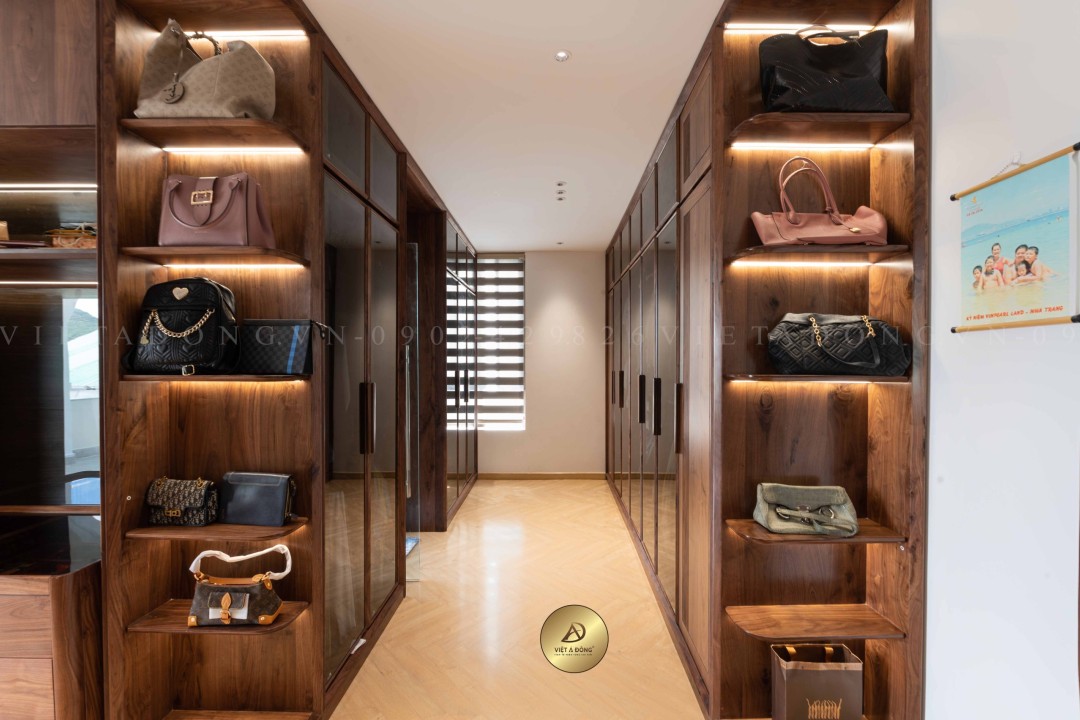 Tủ quần áo gỗ óc chó TA-32